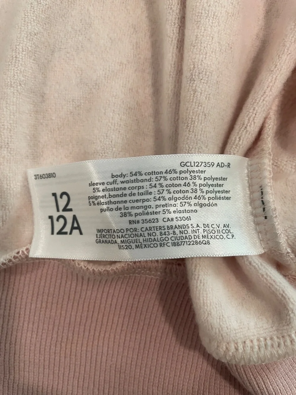 Oshkosh Girl's Long Sleeve Sweater Zipper with Front Pockets